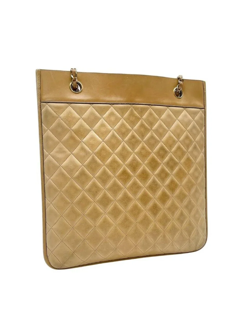 Chanel Quilted CC Logo Chain Shoulder Tote